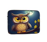 Laptop Case Sleeve Owl and Yellow Moon Laptop Bag Computer Carrying Case 13 Inch Computer Protective Notebook Cover