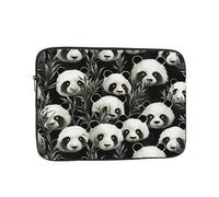 Laptop Case Sleeve Panda Graphic Black and White Laptop Bag Computer Carrying Case 15 Inch Protective Notebook Cover