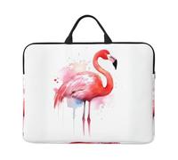Laptop Case Sleeve Pink Flamingo Watercolor Laptop Bag Computer Carrying Case 14" Computer Protective Notebook Cover