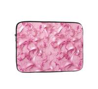 Laptop Case Sleeve Pink Ribbon Pattern Laptop Bag Computer Carrying Case 17 Inch Computer Protective Notebook Cases Cover