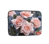 Laptop Case Sleeve Pink Rose Flowers Laptop Bag Computer Carrying Case 15 Inch Computer Protective Notebook Cases Cover