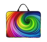 Laptop Case Sleeve Rainbow Spiral Laptop Bag Computer Carrying Case 14" Computer Protective Notebook Cover