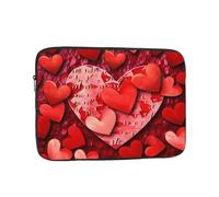 Laptop Case Sleeve Red Hearts Love Laptop Bag Computer Carrying Case 13 Inch Computer Protective Notebook Cover
