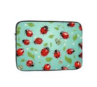 Laptop Case Sleeve Red Ladybugs On A Blue Background Laptop Bag Computer Carrying Case 10 Inch Computer Protective Notebook Cases Cover