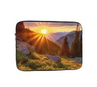 Laptop Case Sleeve Rocky Mountain Sunset Sunshine Computer Carrying Bag 12 Inch Notebook Protective Sleeve Cover