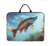 Laptop Case Sleeve Safflower Flying Fish Laptop Bag Computer Carrying Case 14" Computer Protective Notebook Cover