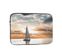 Laptop Case Sleeve Sailing Boat On The Sea Laptop Bag Computer Carrying Case 17 Inch Computer Protective Notebook Cover