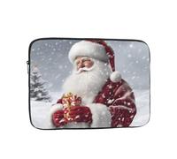 Laptop Case Sleeve Santa Claus Snow Secenry Laptop Bag Computer Carrying Case 15 Inch Notebook Cover
