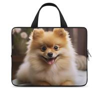 Laptop Case Sleeve Shockproof Computer Carrying Bag Cute Pomeranian Dog Notebook Case Cover Laptop Bag Water Resistant Computer Cases Tablet Briefcase for Travel Business 17 Inch