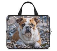 Laptop Case Sleeve Shockproof Computer Carrying Bag English Bulldogs Laptop Bag Tote Lightweight Notebook Case Cover Traveling Briefcase Handle Bags for Travel Business 17inch