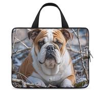 Laptop Case Sleeve Shockproof Computer Carrying Bag English Bulldogs Laptop Bag Tote Lightweight Notebook Case Cover Traveling Briefcase Handle Bags for Travel Business 15inch