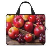 Laptop Case Sleeve Shockproof Computer Carrying Bag Fruits on Wood Notebook Case Cover Laptop Bag Water Resistant Computer Cases Tablet Briefcase for Travel Business 15 Inch