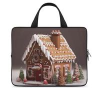 Laptop Case Sleeve Shockproof Computer Carrying Bag Gingerbread House Laptop Bag Tote Lightweight Notebook Case Cover Traveling Briefcase Handle Bags for Travel Business 17inch