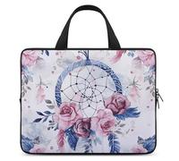Laptop Case Sleeve Shockproof Computer Carrying Bag Peach Dream Catcher Notebook Case Cover Laptop Bag Water Resistant Computer Cases Tablet Briefcase for Travel Business 12 Inch