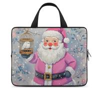 Laptop Case Sleeve Shockproof Computer Carrying Bag Santa Claus Laptop Bag Tote Lightweight Notebook Case Cover Traveling Briefcase Handle Bags for Travel Business 17inch