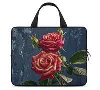 Laptop Case Sleeve Shockproof Computer Carrying Bag Shabby Chic Roses Notebook Case Cover Laptop Bag Water Resistant Computer Cases Tablet Briefcase for Travel Business 13 Inch