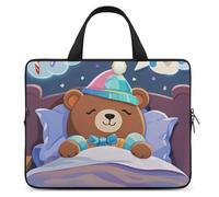 Laptop Case Sleeve Shockproof Computer Carrying Bag Sleeping Bear Dreams Laptop Bag Tote Lightweight Notebook Case Cover Traveling Briefcase Handle Bags for Travel Business 13inch