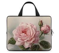 Laptop Case Sleeve Shockproof Computer Carrying Bag Vintage Beautiful Rose Notebook Case Cover Laptop Bag Water Resistant Computer Cases Tablet Briefcase for Travel Business 13 Inch