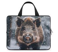 Laptop Case Sleeve Shockproof Computer Carrying Bag Wild Boar Laptop Bag Tote Lightweight Notebook Case Cover Traveling Briefcase Handle Bags for Travel Business 15inch