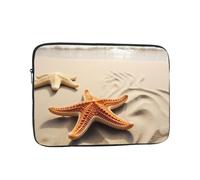 Laptop Case Sleeve Starfish On The Sand Beach Landscape Laptop Bag Computer Carrying Case 12 Inch Computer Protective Notebook Cover
