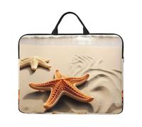 Laptop Case Sleeve Starfish On The Sand Beach Landscape Laptop Bag Computer Carrying Case 14" Computer Protective Notebook Cover