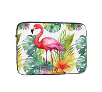 Laptop Case Sleeve Tropical Watercolor Pineapple Flamingo Laptop Bag Computer Carrying Case 10 Inch Laptop Protective Notebook Case Cover