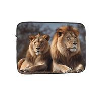 Laptop Case Sleeve Two Lions Laptop Bag Computer Carrying Case 13 Inch Protective Notebook Cover