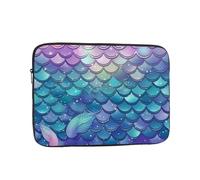Laptop Case Sleeve Water Lily Mermaid Scales Laptop Bag Computer Carrying Case 15 Inch Notebook Protective Sleeve Cover
