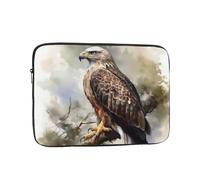 Laptop Case Sleeve Watercolor of Hawk Sitting in The Tree Laptop Bag Carrying Case 17 inch Computer Protective Notebook Cases Cover