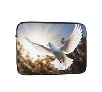 Laptop Case Sleeve White Dove Flying in The Sun Laptop Bag Computer Carrying Case 12 Inch Laptop Protective Notebook Case Cover