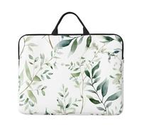 Laptop Case Sleeve White Natural Greenery Twig Laptop Bag Computer Carrying Case 14" Computer Protective Notebook Cover