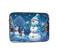 Laptop Case Sleeve Winter Snowman Laptop Bag Computer Carrying Case 10 Inch Computer Protective Notebook Cover