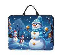 Laptop Case Sleeve Winter Snowman Laptop Bag Computer Carrying Case 14" Computer Protective Notebook Cover