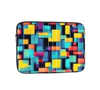 Laptop Case Square Geometry Diagram Laptop Sleeve Shockproof Protective Notebook Case with Zipper Briefcase Carrying