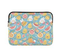 Laptop Cases 13-14 Inch Waterproof, Colourful Tropical Fruits, Tablet Briefcase Carrying Bag for Work Journey