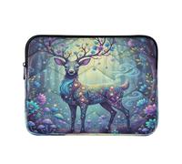 Laptop Cases 13-14 Inch Waterproof, Deer Enchanted Forests Collage, Notebook Computer Pockets for Work Business