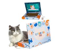 Laptop Cats Scratcher Pad Computer Shape Scratch Board Durability Without Shedding Claws Training Toy Gift Light Weight Entertainment Board