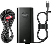 Laptop Charger 165W USB Type C GAN Power Adapter Compatible with Dell Precision 5680 5690, Pro Max 16 18 Plus AC Adapter, DA165PM210 HA165PM210 LA165PM210 0M9TG5 0GXFW2 0N86KM Supply Cord