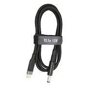 Laptop Charger Cable, 100W USB-C to DC 5.5x2.1mm Power Cord, 20V/5A Input, Durable Wear-Resistant Power Supply Cable for Home and Office Use, 2 Meters