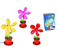 Laptop Compter Accessory - Red Flower Power Home Office Desk Fan with USB -Top Reviewed Fun Novelty Design Xmas Christmas Stocking Filler Secret Santa Present Gift Idea-Women Woman Ladies Lady Her-One Supplied