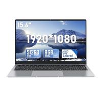 Laptop Computer, 15.6 Inch Lap Top PC 2025, Win 11 Pro, 8GB RAM 512GB SSD, N4000 Processor, FHD Display 1920*1080P, WIFI5, BT4.2, Thin & Light, 5000mAh Battery, HDMI, for Study Office Business