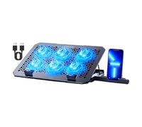 Laptop cooler, with non-slip for heat dissipation, computer cooler, for use on the desk, in the office, at meetings, when travelling and in the home