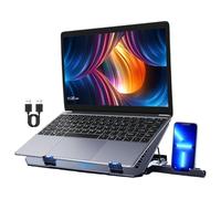 Laptop Cooling Pad - 36x26cm/14.17x10.24inch Adjustable Desk Notebook Stand | Laptop Stand, Fan Bracket, with Fan for Desk Work Meeting, Travel Office, Bedroom, Cooler Base