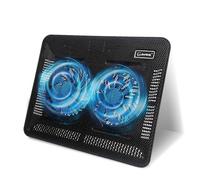 Laptop Cooling Pad, Coolertek Portable Slim Quiet Laptop Notebook Cooler Cooling Pad Stand with 2 Blue LED Fans, USB Powered, Adjustable Angled, Fits 11-14 Inch Laptop