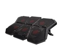 Laptop Cooling Pad, Design 2600±10% RPM 6 Ultra Quiet Fans Laptop Cooler 7 Height Adjustable 73.25CFM Air Volume For 12 Inch To 17 Inch Laptops