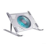 Laptop Cooling Pad for ultra-Lightweight Design - 3 Silent Fans for Effective Heat Dissipation - Ergonomic Notebook Stand Silver 250x240mm(Silver)