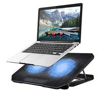 Laptop Cooling pad Laptop Cooler Stand Laptop Fan Cooling pad for 11-15.6 Inch Gaming Notebooks, 2 Turbine Fans,4 Angle Adjustable Laptop Cooling Stand (Black)
