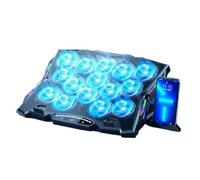 Laptop Cooling Pad LED Lights 13Fans For 14-21Inch Laptops Coolers 8Level Adjustable Height Stand Double USB Port LED Laptop Coolers
