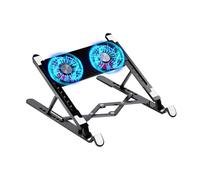 Laptop Cooling Pad - PC PP Silicone | Laptop Cooler | Cooling Pad | Foldable Height Adjustable Powerful Silent Cooling Stand To Prevent Overheating, Cooling Stand For Laptops