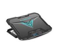 Laptop Cooling Pad The Most Powerful Rapid Action Cooling Fan - Laptop Stand with 4 Laptop Cooler - USB Fan - New 2020 Version Laptop Cooler (Color : Black, Size : Upgraded version)